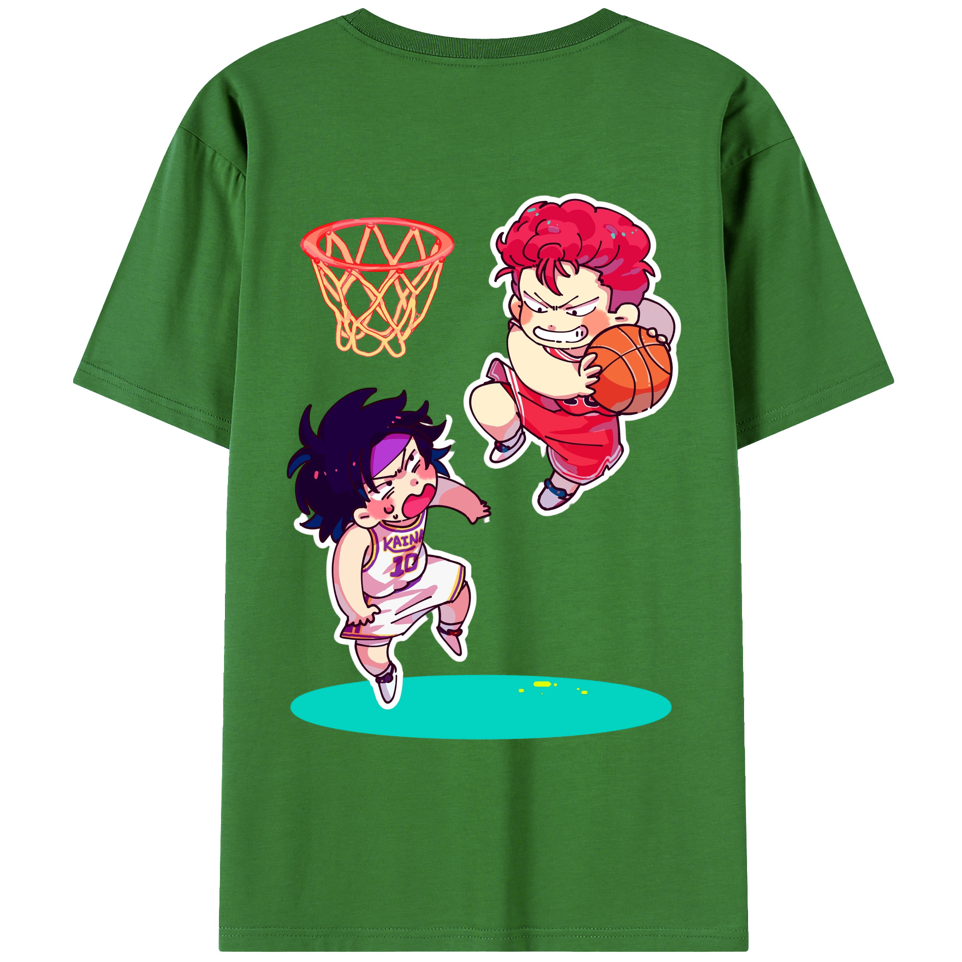 SLAM DUNK／スラムダンク レディース半袖Tシャツ(バックプリント)